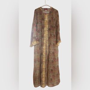 Indian long sleeve dress, large